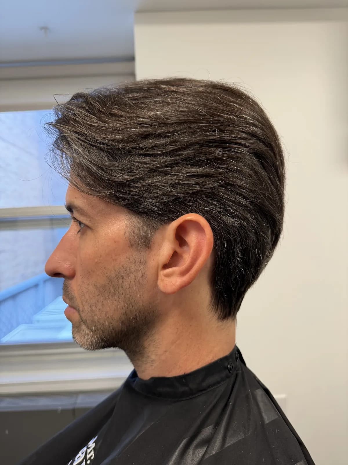 Finished cut — tapered back and sides, side profile